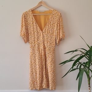 NWOT Abercrombie button front mini dress L Tall